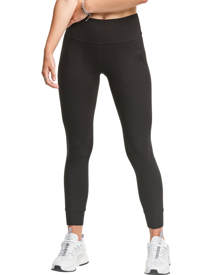 Champion Legging Dames - Zwart - Authentic ( 854692-EPM )